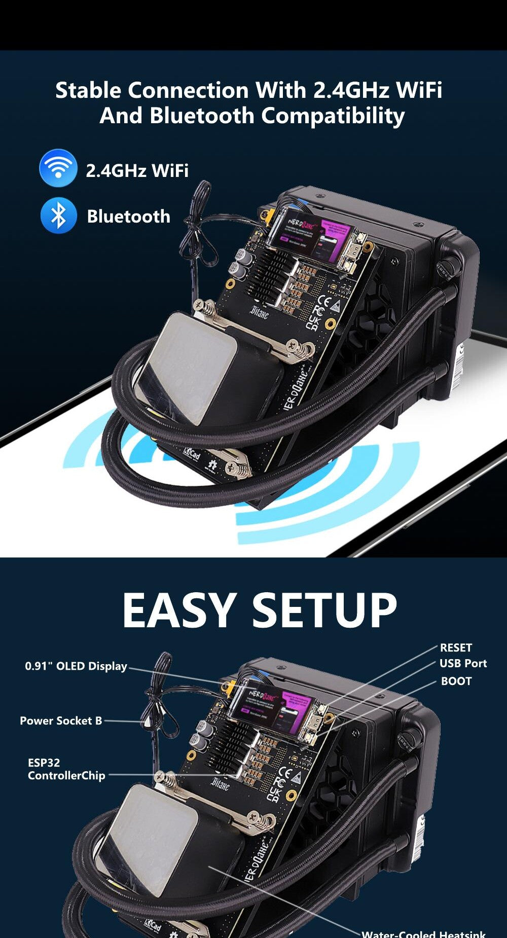 Star Miner test Bitaxe Gamma 601 Bitcoin Solo Miner Bitcoin solo miner - connectivity and hardware overview