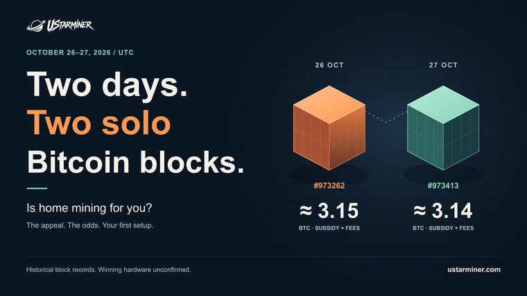 2日で2つのBitcoinソロブロック：自宅でのマイニングはあなたに向いている？