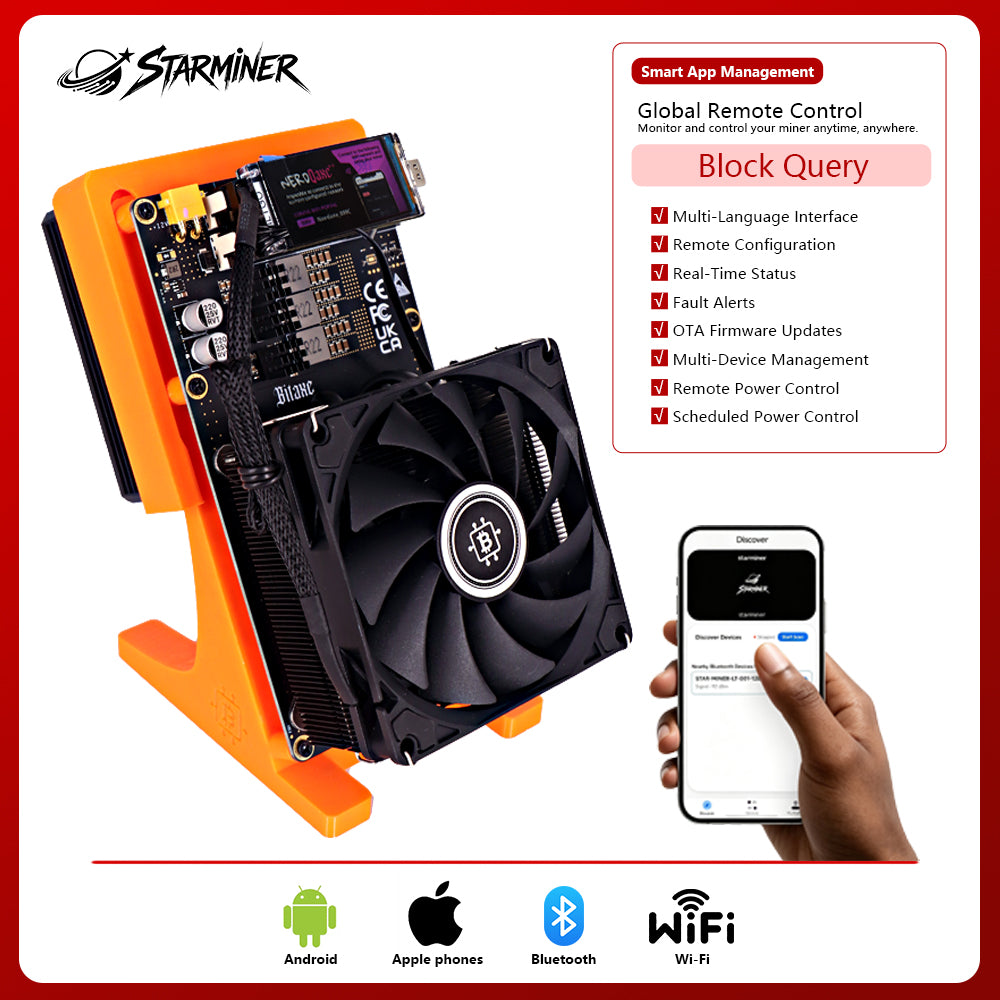 Starminer NerdMiner NerdQaxe++ Rev 6.1 6T 比特币矿机