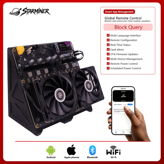 Starminer Bitaxe NerdOCTaxe Rev 3.1 12T Bitcoin Miner