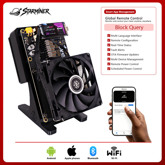 Starminer NerdMiner NerdQaxe++ Rev 6.1 6T Bitcoin Miner