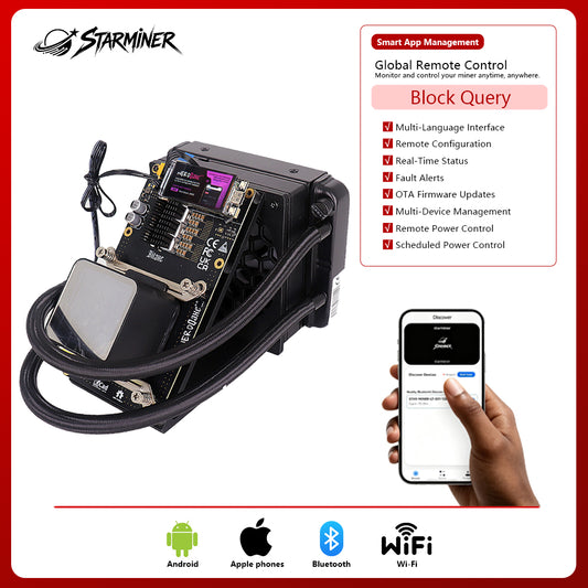 Starminer NerdMiner NerdQaxe++ 4.8T Bitcoin Miner(Water Cooling)