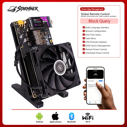 Starminer NerdMiner NerdQaxe++ 4.8T Bitcoin Miner (Air cooling)