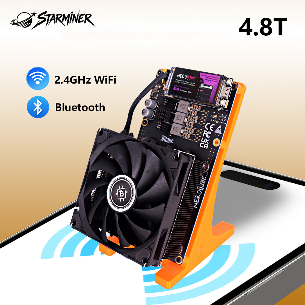 Starminer NerdMiner NerdQaxe++ 4.8T Bitcoin Miner (Air cooling)