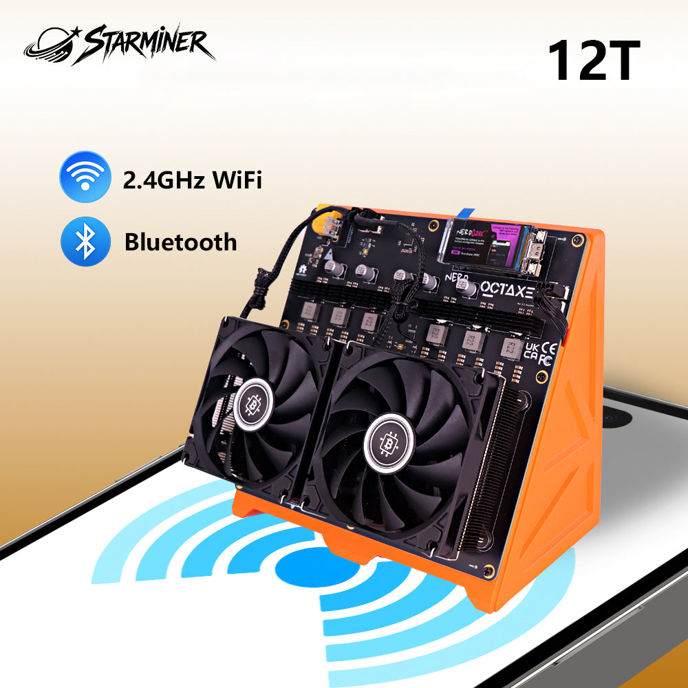 Starminer Bitaxe NerdQAXE Rev 3.1 12T 比特币矿机
