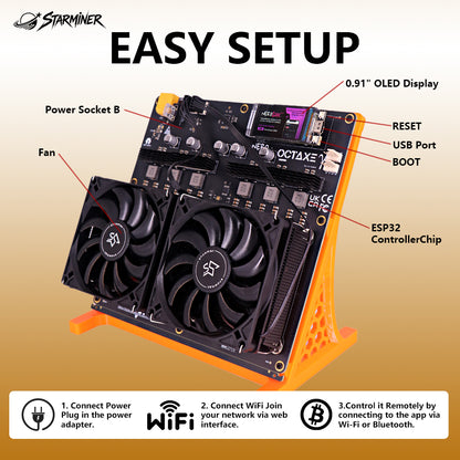 Starminer NerdMiner NerdOctaxe 9.6T 比特币矿机