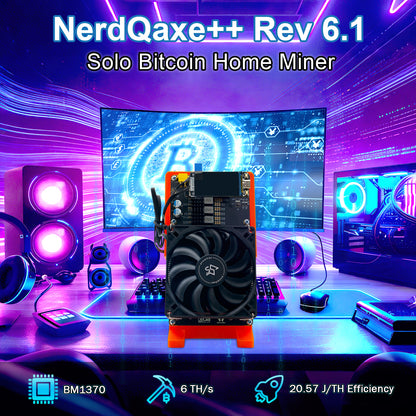 Starminer NerdMiner NerdQaxe++ Rev 6.1 6T Bitcoin Miner