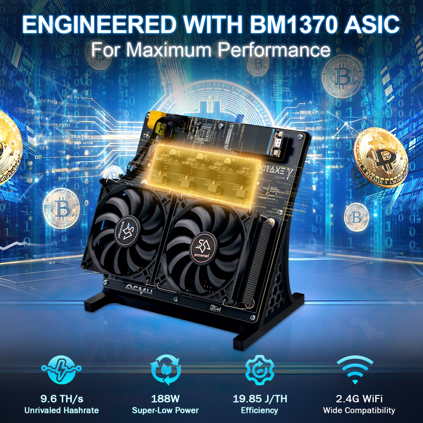 Starminer NerdMiner NerdOctaxe 9.6T Bitcoin Miner