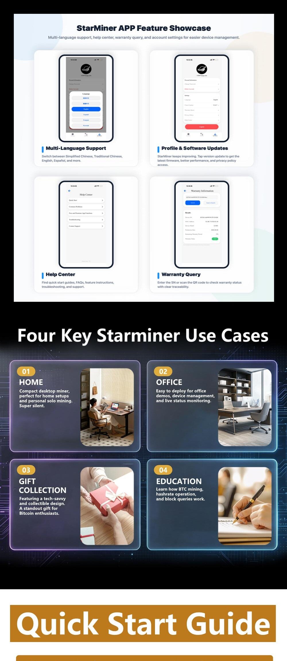 Star Miner test Bitaxe Gamma 601 Bitcoin Solo Miner Bitcoin solo miner - home office gift and education usage scenarios