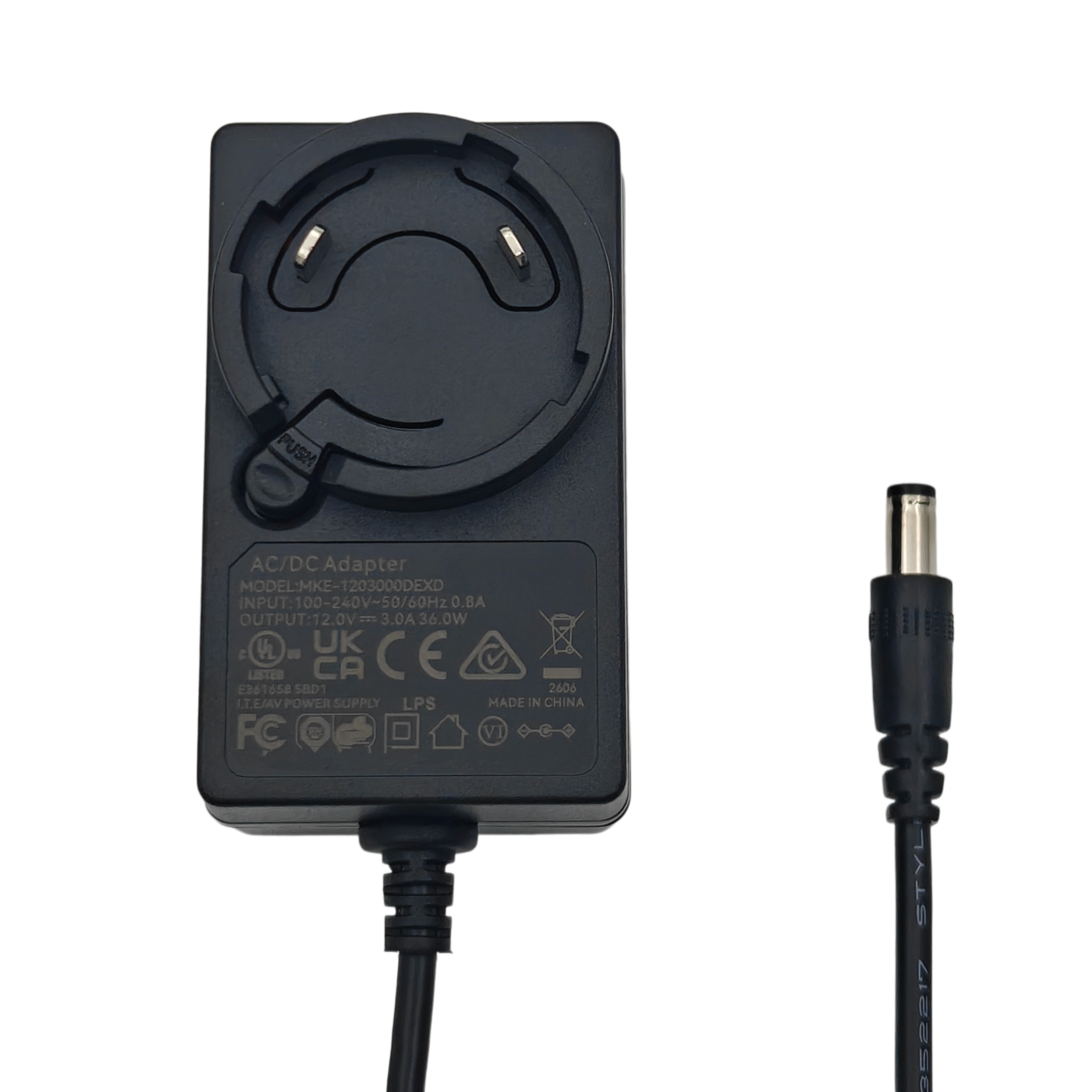
Ustarminer 36W AC-DC電源アダプター：製品画像。
