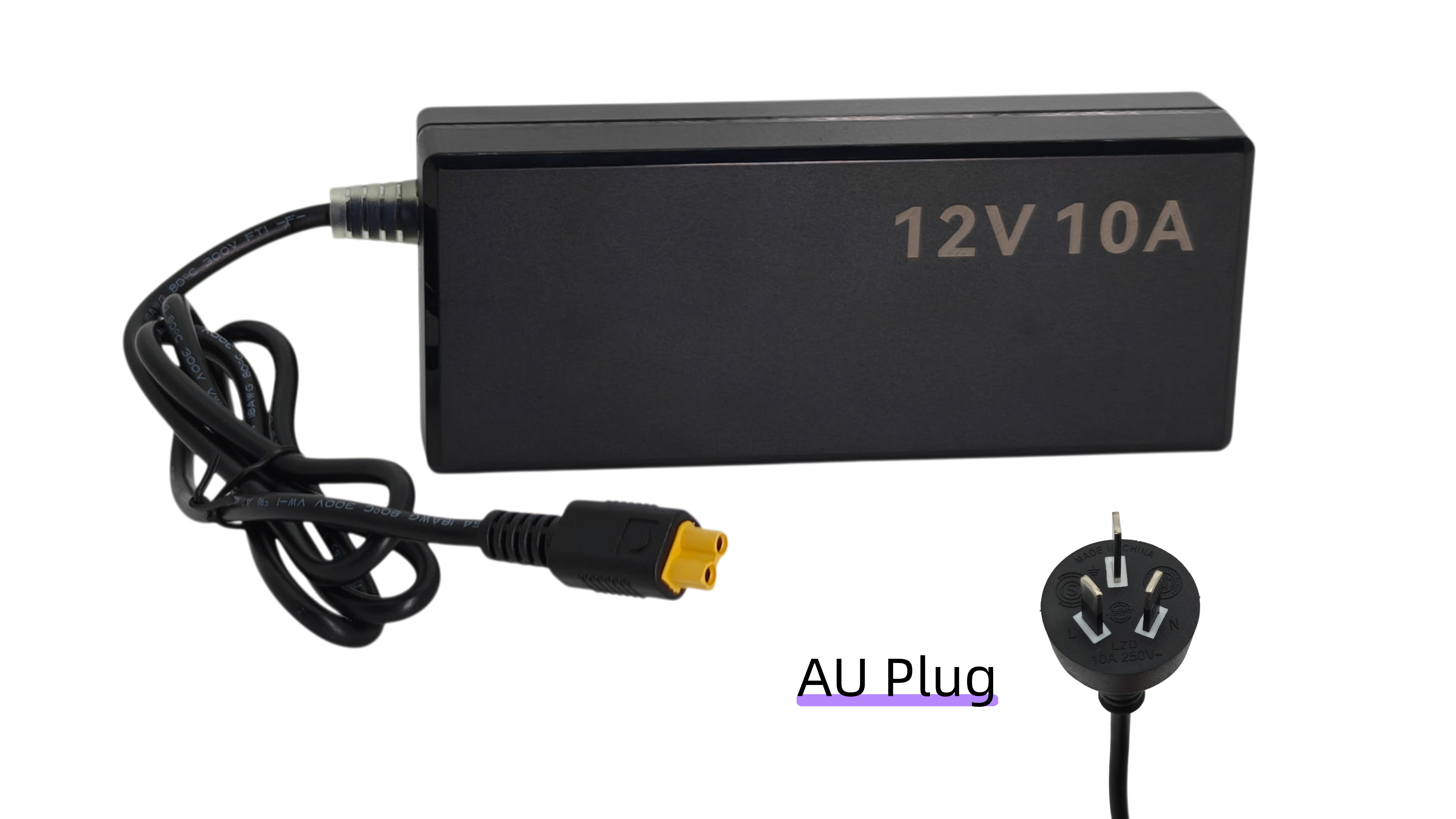 
Ustarminer 120W AC-DC電源アダプター：製品画像。
