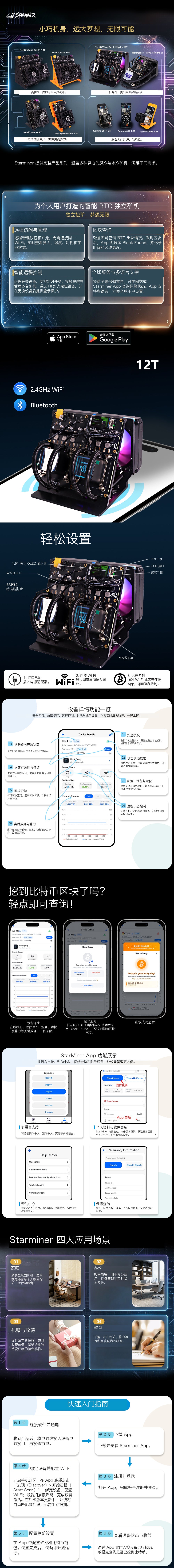 Starminer Nerdoctaxe Rev3.1 12T Hydro 比特币矿机